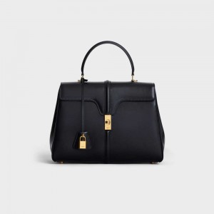 Celine Classique Bag In Satinated Calfskin 16 Zwart | CL-593278