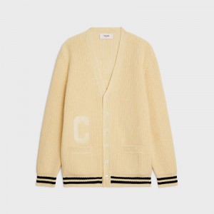 Celine College Cardigan In Katoenen Gebreide Kleding Zwart | CL-592086