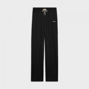 Celine Double-faced Jersey Joggers Korte Broek Zwart Wit | CL-592751