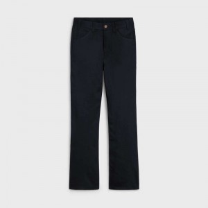 Celine Dylan Flared Jeans In Pure Black Wash Denim Broek Zwart | CL-592043