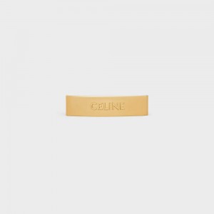 Celine Hair Clip In Brass And Steel With Gold Finish Haaraccessoires Goud | CL-592324