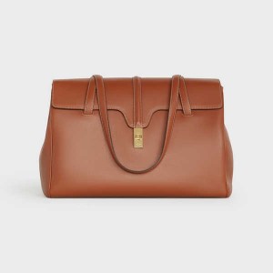 Celine Large Soft Bag In Smooth Calfskin 16 Bruin | CL-593266