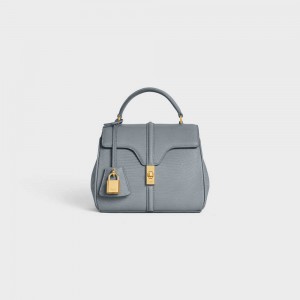 Celine Mini In Lizard 16 Blauw Grijs | CL-593273