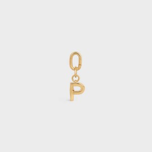 Celine P Charm In Brass Kleine Lederwaren Goud | CL-592935