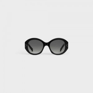 Celine Round S240 In Acetate Zonnebril Zwart | CL-592432