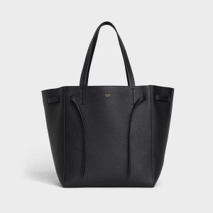 Celine Small Phantom In Soft Grained Calfskin Cabas Zwart | CL-593091