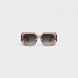 Celine Square S263 In Acetate Zonnebril Roze | CL-592377