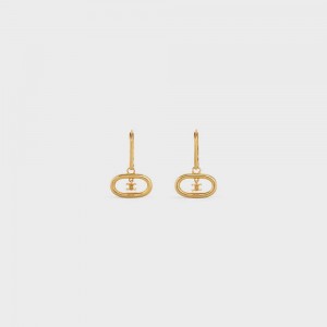 Celine Triomphe Mobile In Brass With Gold Finish Oorbellen Goud | CL-592308