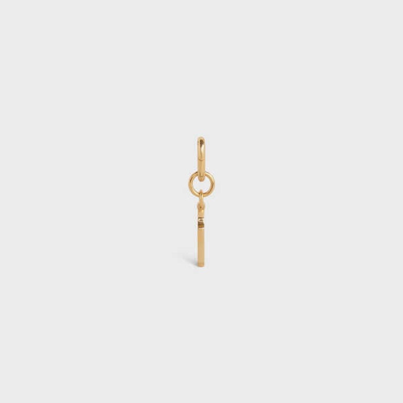 Celine 16 Charm In Brass Kleine Lederwaren Goud | CL-592923