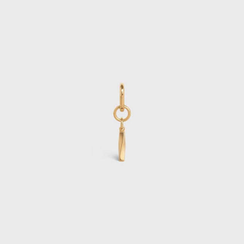 Celine A Charm In Brass Kleine Lederwaren Goud | CL-592924