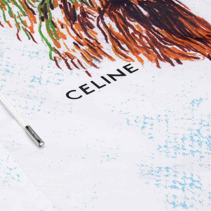 Celine Ave 57 Sky Windbreaker In Nylon Blousons Wit Gekleurd | CL-591955