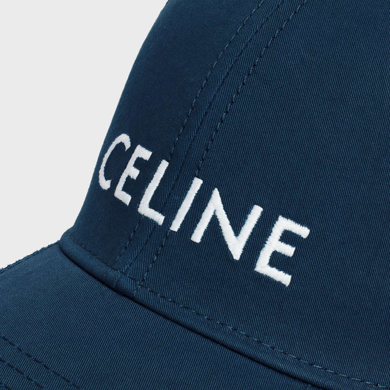 Celine Baseball In Katoenen Pet Blauw | CL-591689