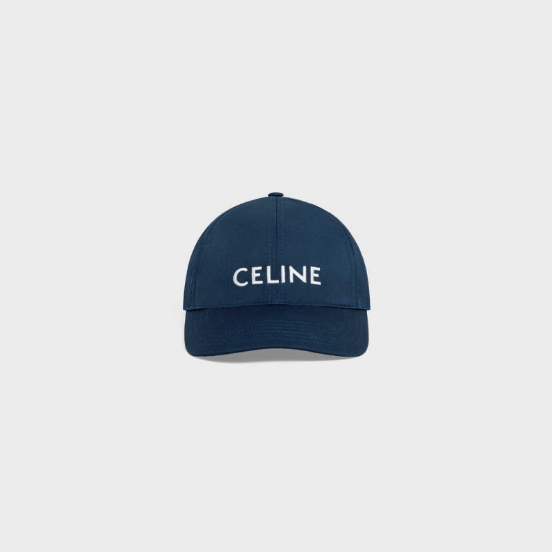 Celine Baseball In Katoenen Pet Blauw | CL-592363