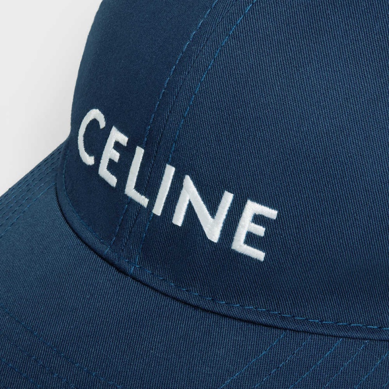 Celine Baseball In Katoenen Pet Blauw | CL-592363