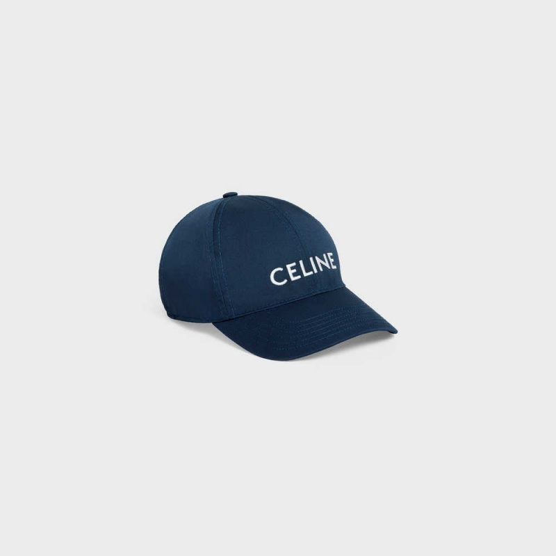 Celine Baseball In Katoenen Pet Blauw | CL-592363