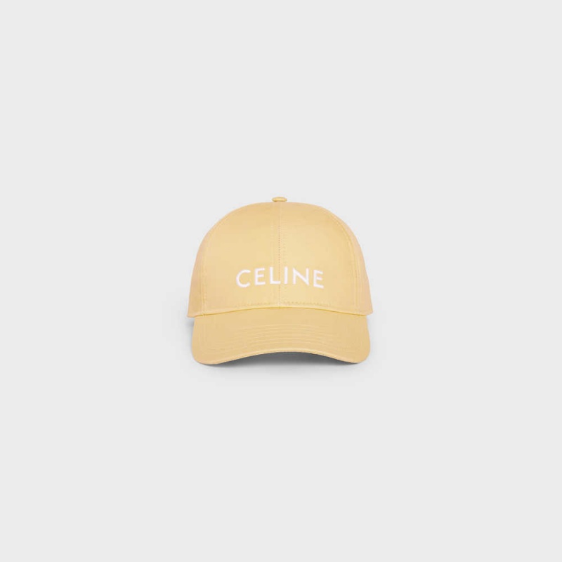 Celine Baseball In Katoenen Pet Geel | CL-592365