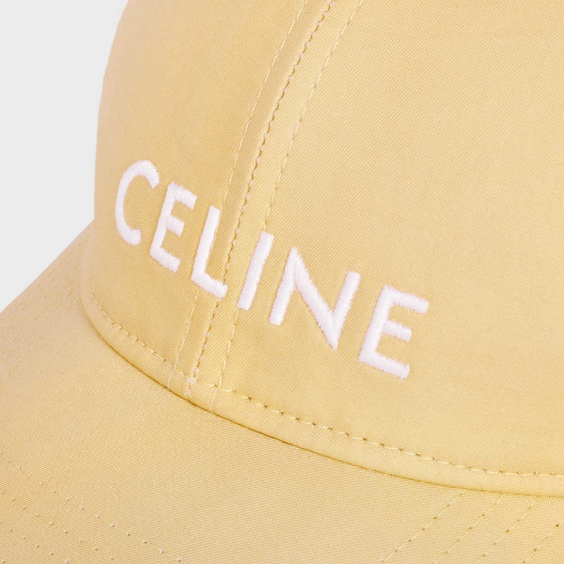 Celine Baseball In Katoenen Pet Geel | CL-592365