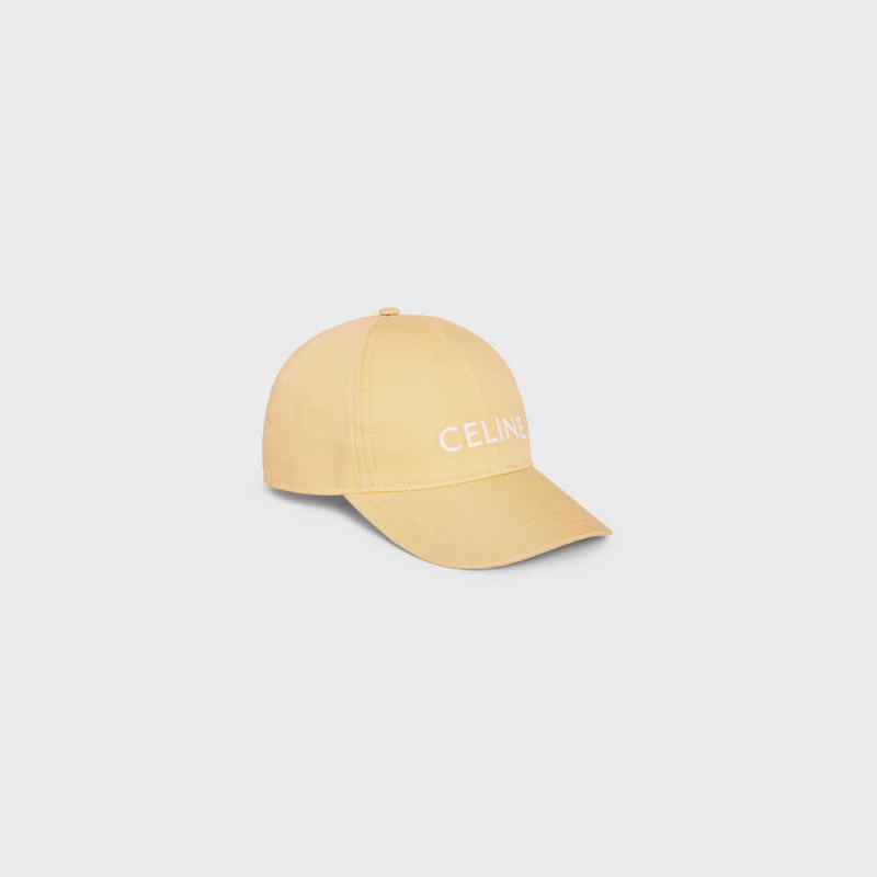 Celine Baseball In Katoenen Pet Geel | CL-592365