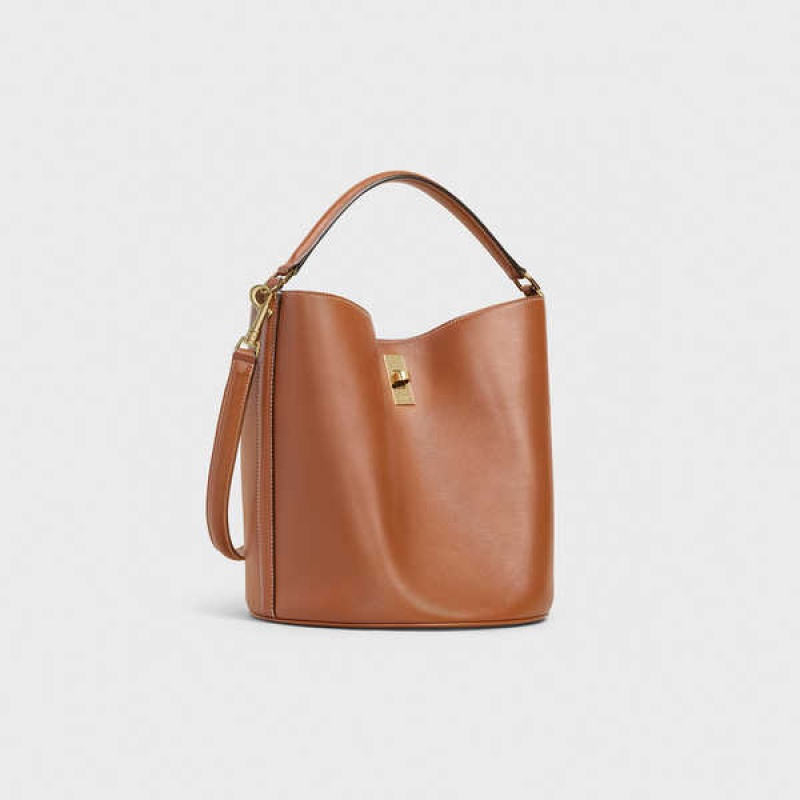 Celine Bucket Bag In Smooth Calfskin 16 Bruin | CL-593256