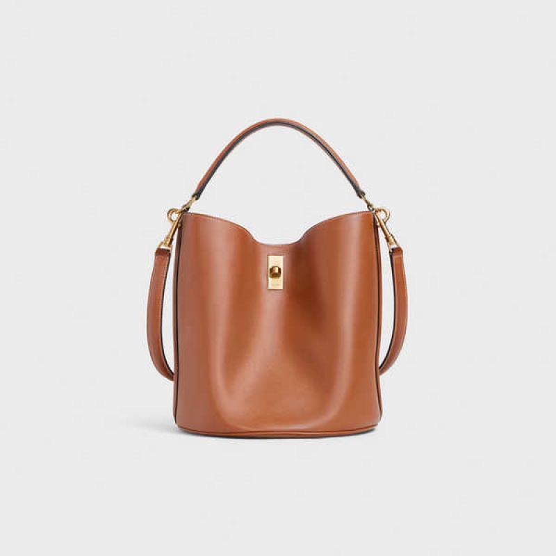 Celine Bucket Bag In Smooth Calfskin 16 Bruin | CL-593256