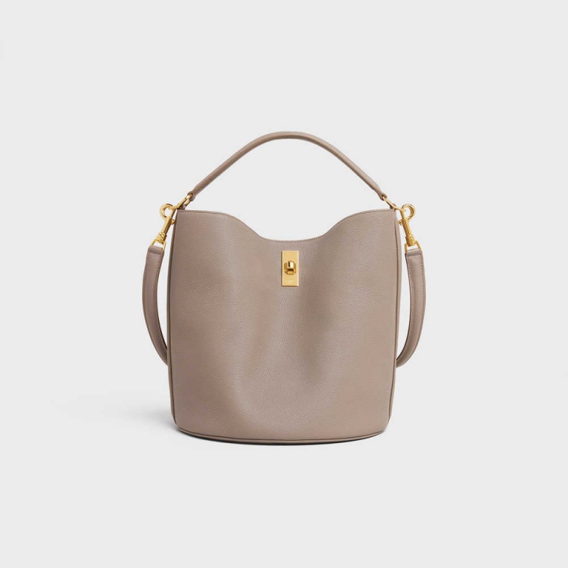 Celine Bucket Bag In Supple Grained Calfskin 16 Grijs | CL-593257