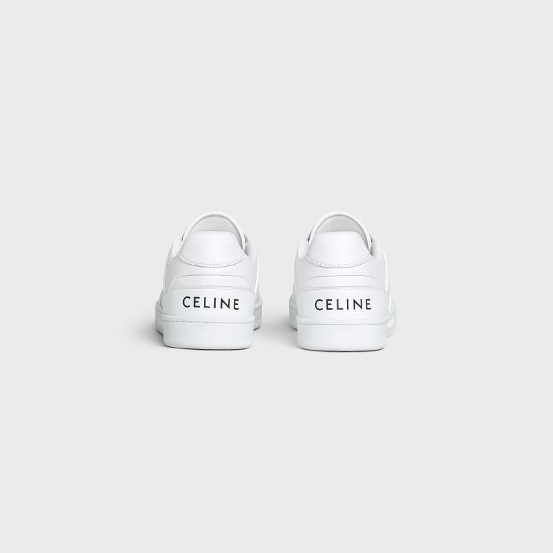 Celine C04 Trainer Low Kanten-up In Calfskin Sneakers Wit | CL-591906