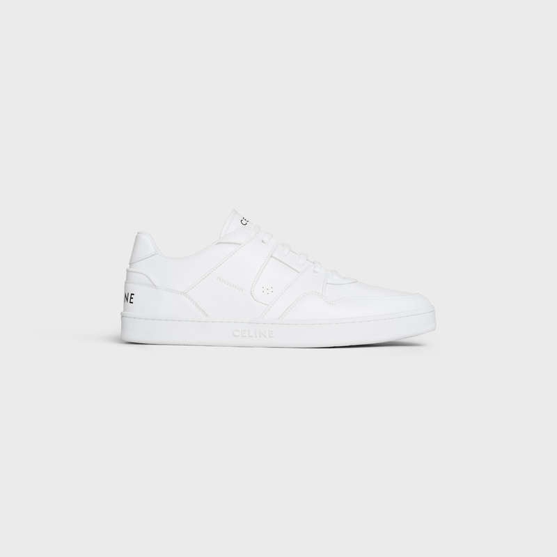 Celine C04 Trainer Low Kanten-up In Calfskin Sneakers Wit | CL-591906