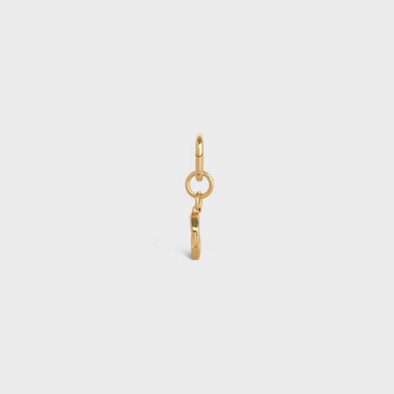 Celine C Charm In Brass Kleine Lederwaren Goud | CL-592926