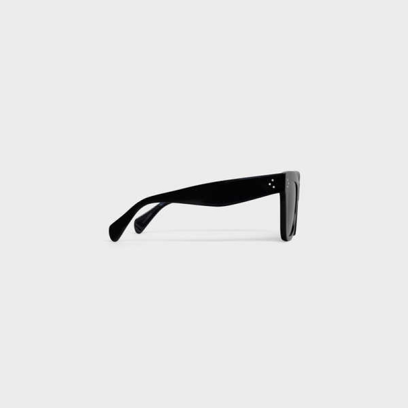 Celine Cat Eye S004 In Acetate With Polarized Lenses Zonnebril Zwart | CL-592428