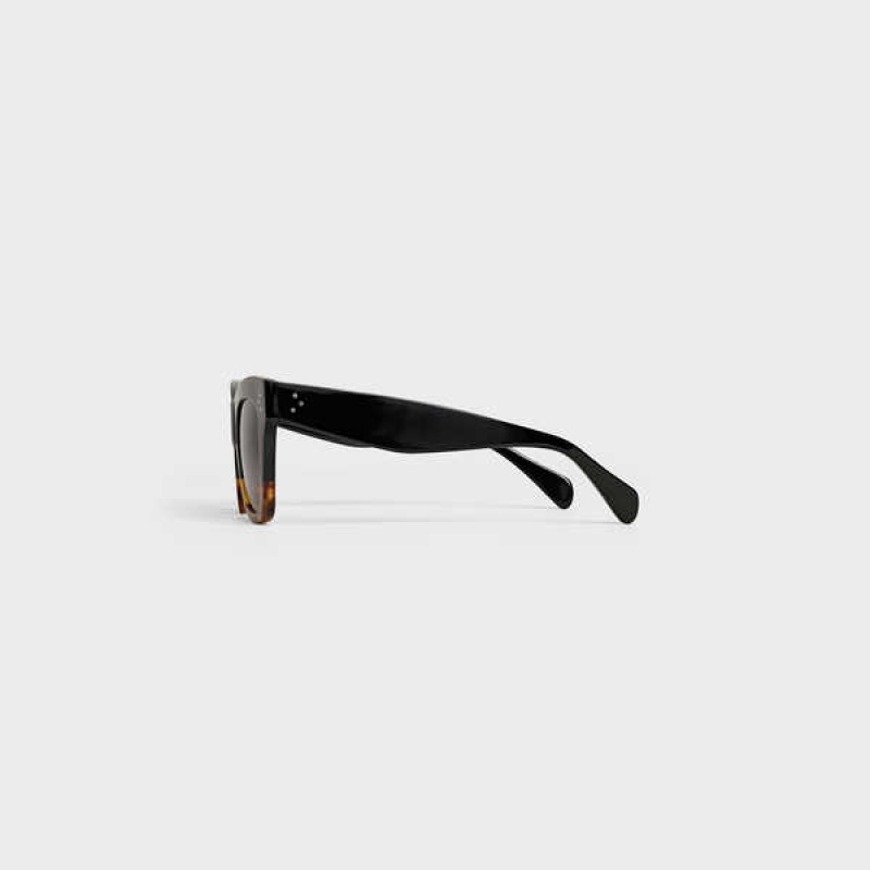 Celine Cat Eye S004 In Acetate Zonnebril Zwart | CL-592429