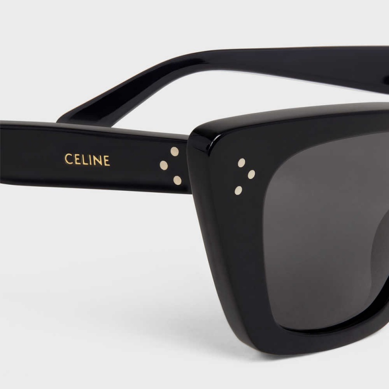 Celine Cat Eye S187 In Acetate Zonnebril Zwart | CL-592425