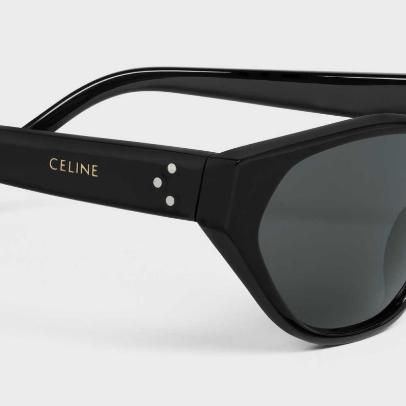 Celine Cat Eye S251 In Acetate Zonnebril Zwart | CL-592430