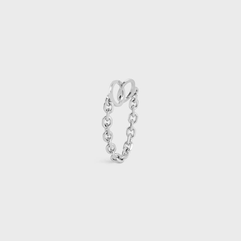 Celine ChaîNe Triomphe Golden Handcuff In Sterling Silver With Rhodium Finish Armbanden Zilver | CL-591657