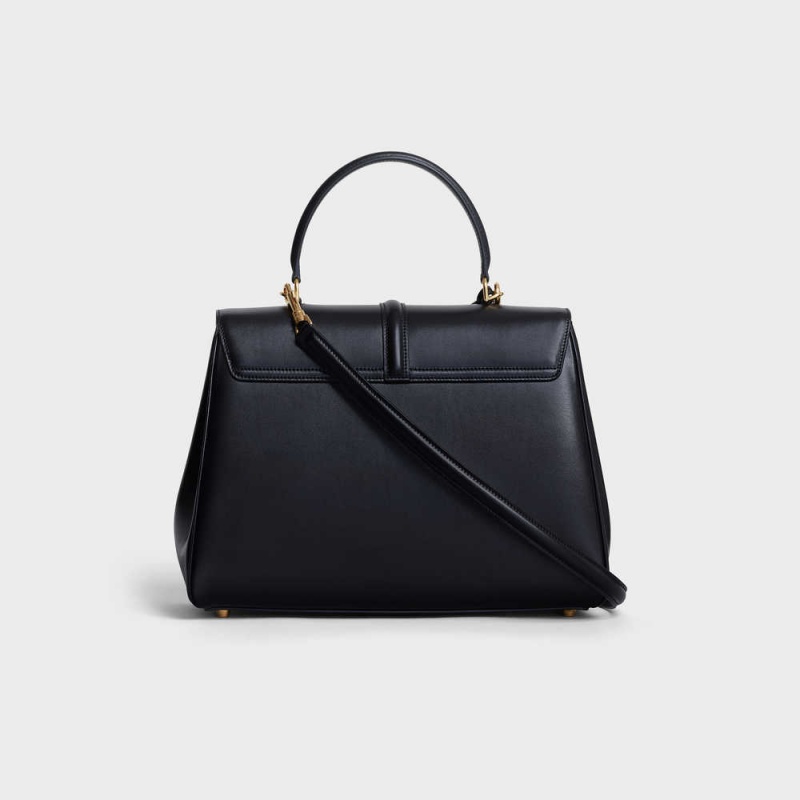 Celine Classique Bag In Satinated Calfskin 16 Zwart | CL-593278