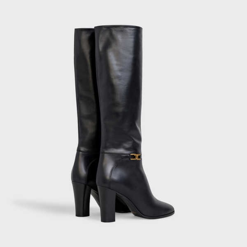 Celine Claude In Calfskin Laarzen Zwart | CL-592494