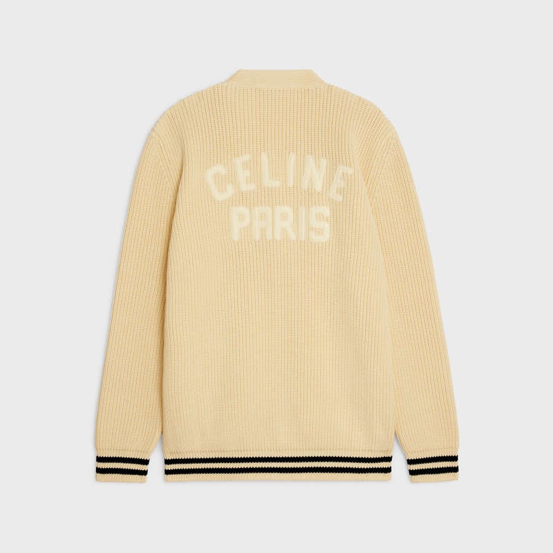 Celine College Cardigan In Katoenen Gebreide Kleding Zwart | CL-592086