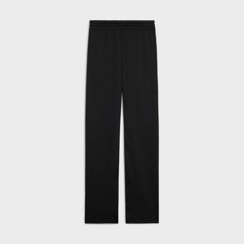 Celine Double-faced Jersey Joggers Korte Broek Zwart Wit | CL-592751