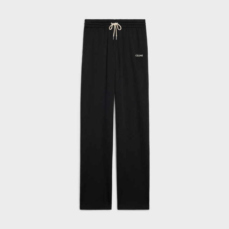 Celine Double-faced Jersey Joggers Korte Broek Zwart Wit | CL-592751