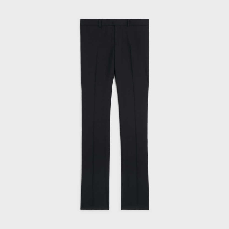 Celine Dylan Tux In Mohair And Silk Broek Zwart | CL-592734