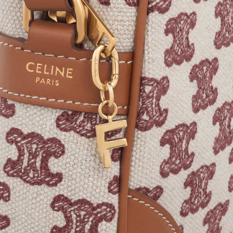 Celine F Charm In Brass Kleine Lederwaren Goud | CL-592927