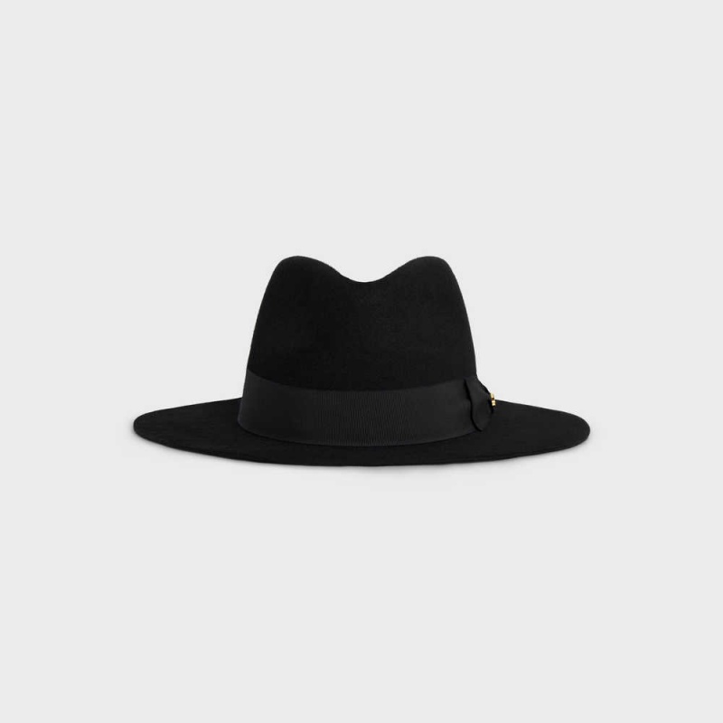 Celine Fedora In Felt Hoed Zwart | CL-592339