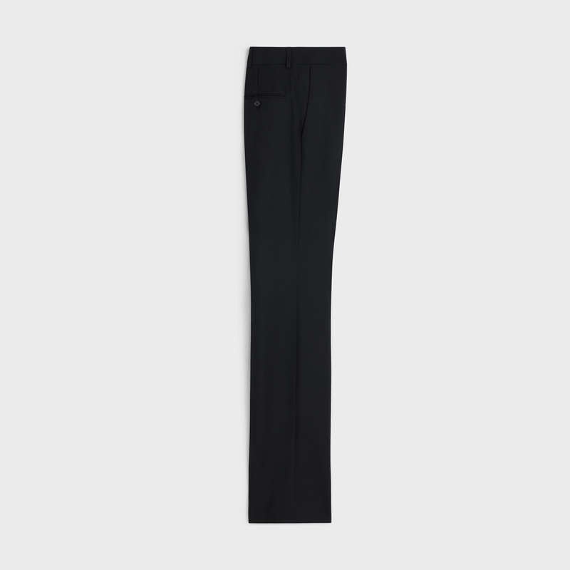 Celine Flared In Wol Gabardine Broek Zwart | CL-592011