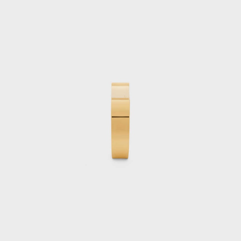 Celine Formes Abstraites Concave Cuff In Brass With Gold Finish Armbanden Goud | CL-592213