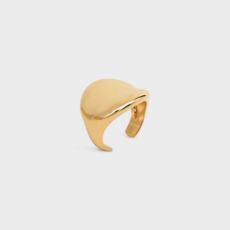 Celine Formes Abstraites Cosmos Cuff In Brass With Gold Finish Armbanden Goud | CL-592226