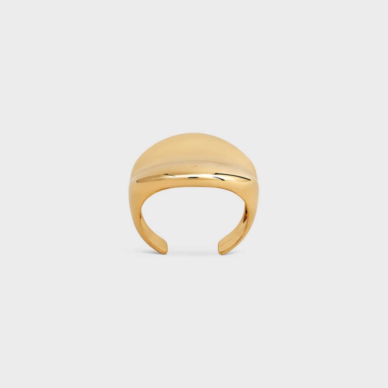 Celine Formes Abstraites Cosmos Cuff In Brass With Gold Finish Armbanden Goud | CL-592226