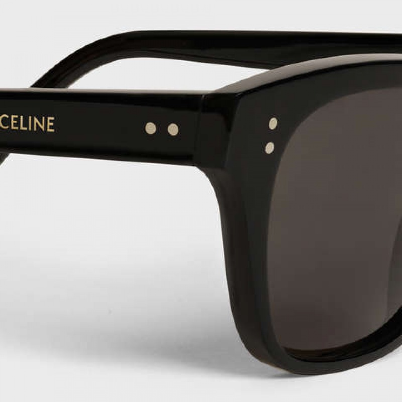 Celine Frame 04 In Acetate With Polarized Lenses Zonnebril Zwart | CL-591738