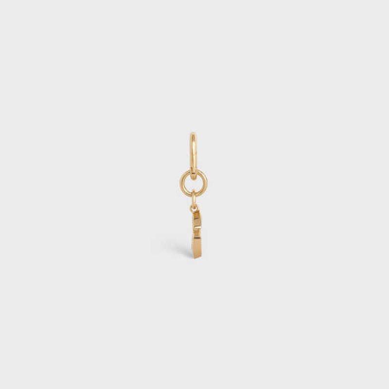 Celine G Charm In Brass Kleine Lederwaren Goud | CL-592928