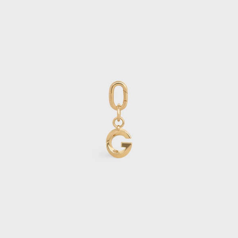 Celine G Charm In Brass Kleine Lederwaren Goud | CL-592928