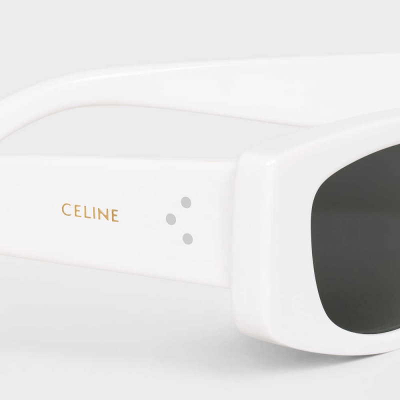 Celine Grafische S258 In Acetate Zonnebril Wit | CL-592413