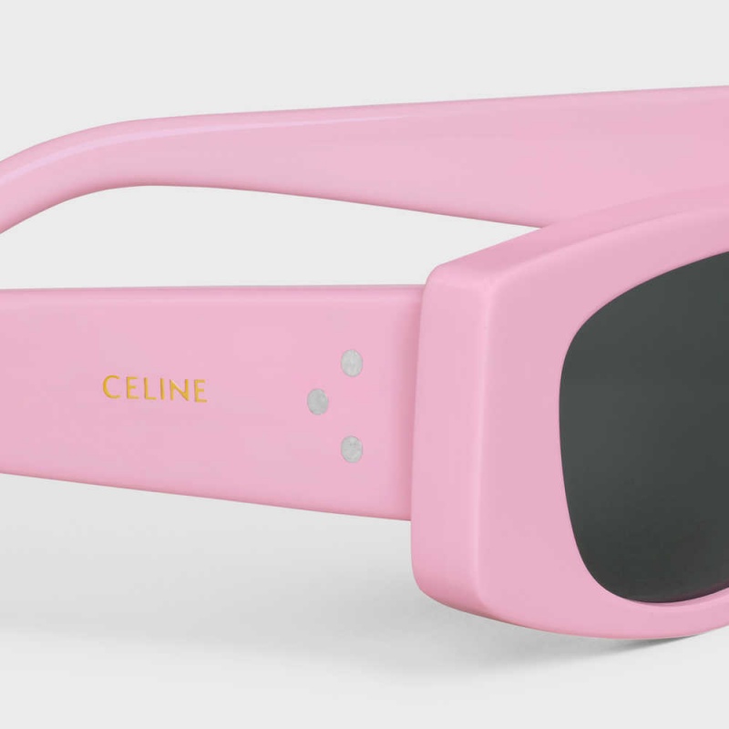 Celine Grafische S258 In Acetate Zonnebril Lichtroze | CL-592412